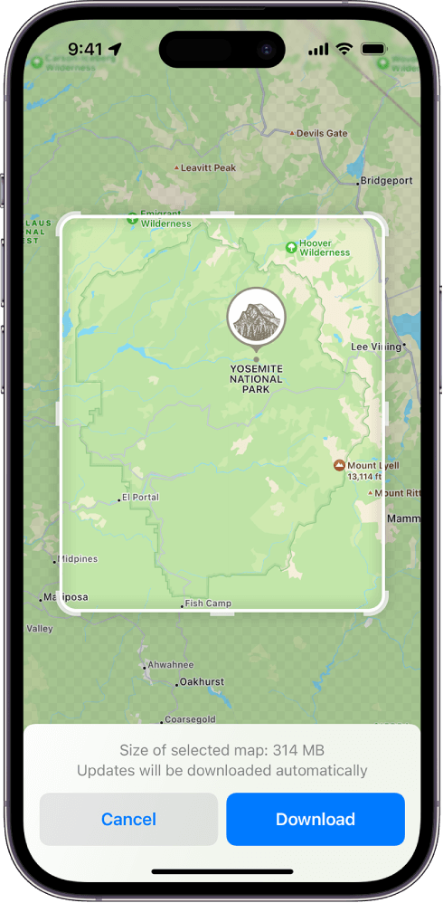 Maps app in iOS 17